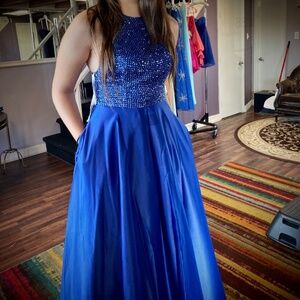 Blue Prom dress